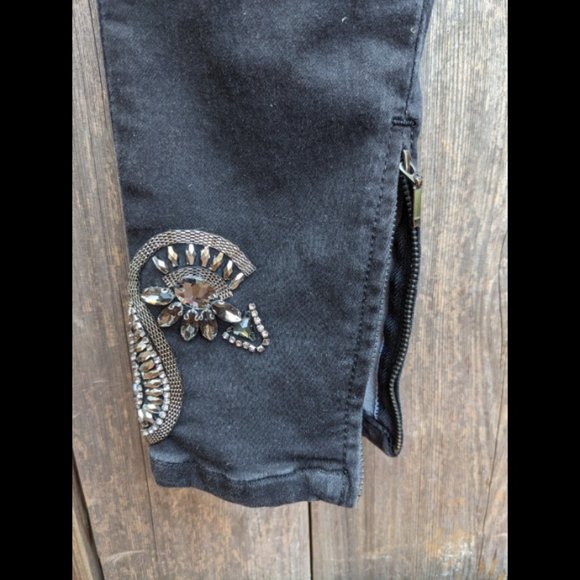 Low Waist Black Jeans Stretch BRITNEY Slim 28 NWT Silvian Heach - Picture 4 of 10